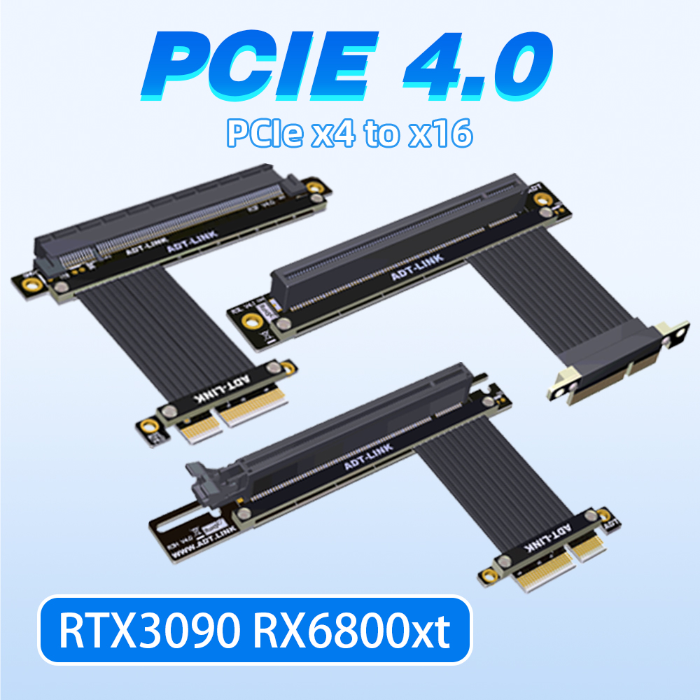 Pcie 4.0 X16 Riser Cable 90 Degree - Double tension, 90 pouces, 4.0 pouces,
