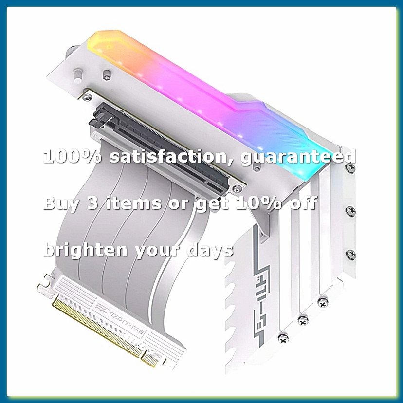 Pcie 4.0 X16 Riser Cable 90 Degree - ● Support de montage vertical pour