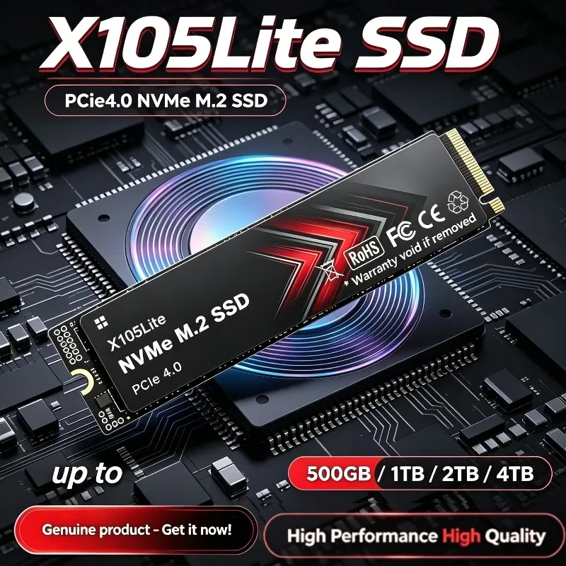 M.2 Nvme 4Tb Pcie 4.0 Ssd - Disque SSD NVMe M.2 X105Lite, neuf,