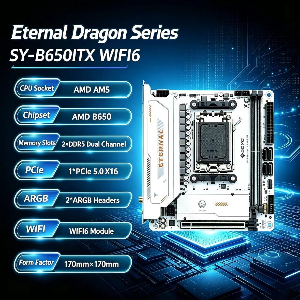 B650 Itx Motherboard Wifi - SY- B650ITX WIFI6 Mini carte mère