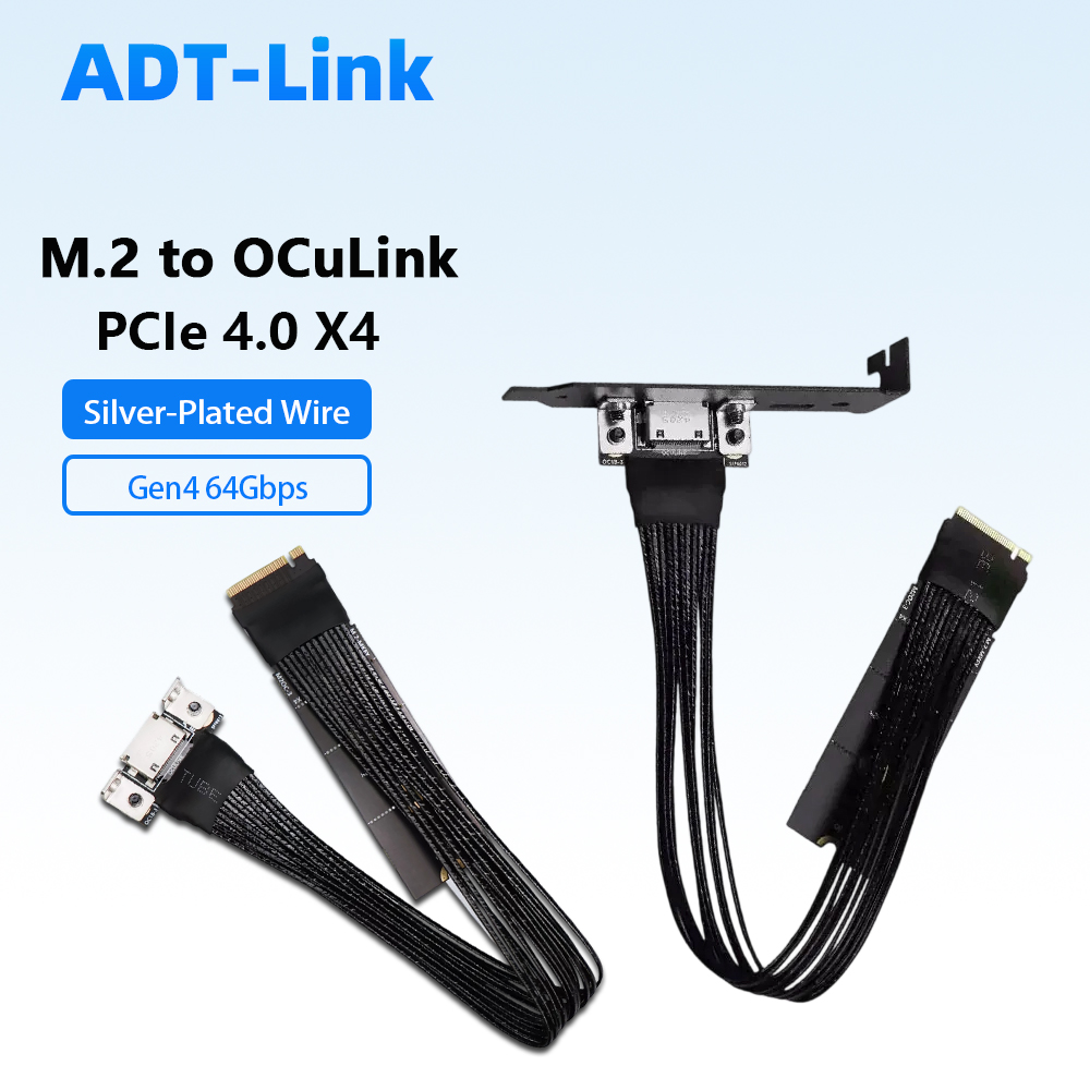 External Gpu Dock Pcie 4.0 Oculink - Câble d'extension M.2 M‑Key vers OCuLink