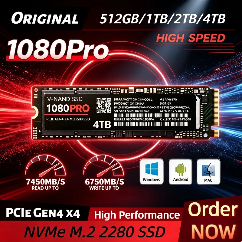 M.2 Nvme 4Tb Pcie 4.0 Ssd - SSD NVMe PCIe 4.0 M.2 2280