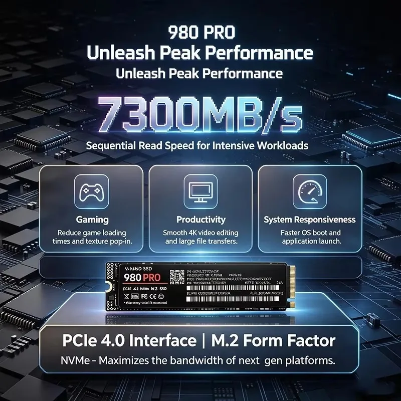 SSD interne haute vitesse 980  - M.2 Nvme 4Tb Pcie 4.0 Ssd avis et prix