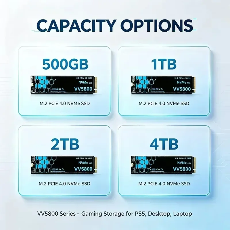 Nouveau disque dur SSD M.2 VV5 - M.2 Nvme 4Tb Pcie 4.0 Ssd avis et prix