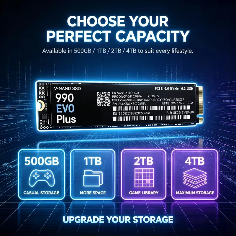 990 EVO Plus 500 Go-4 To TLC 3 - M.2 Nvme 4Tb Pcie 4.0 Ssd avis et prix