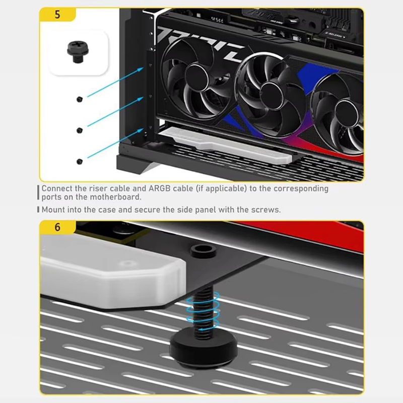 ● Support de montage vertical  - Pcie 4.0 X16 Riser Cable 90 Degree avis et prix