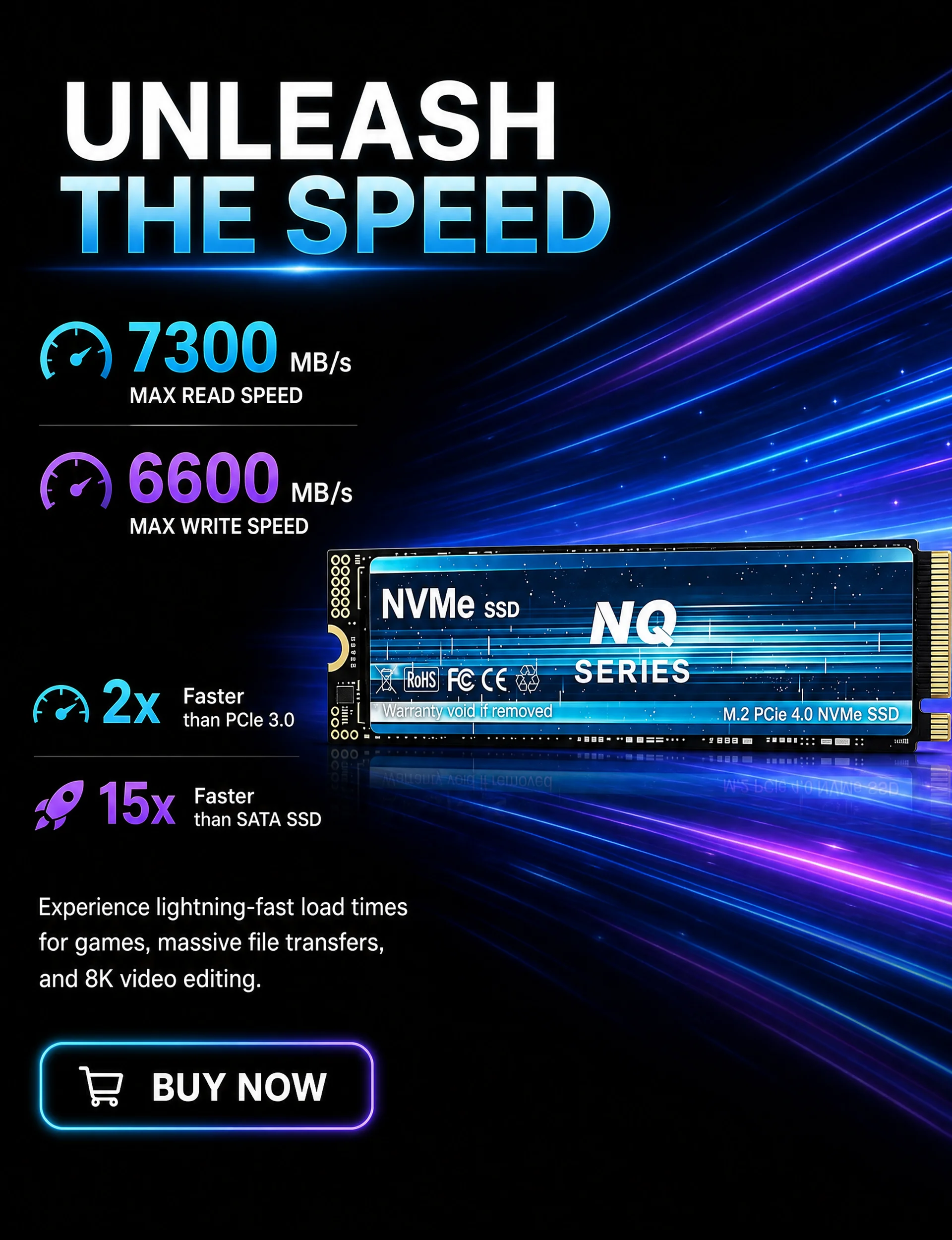 SSD NVMe M.2 PCIe 4.0 Série NQ - M.2 Nvme 4Tb Pcie 4.0 Ssd avis et prix